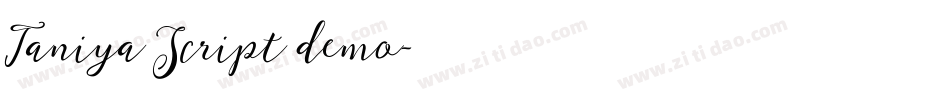 Taniya Script demo字体转换